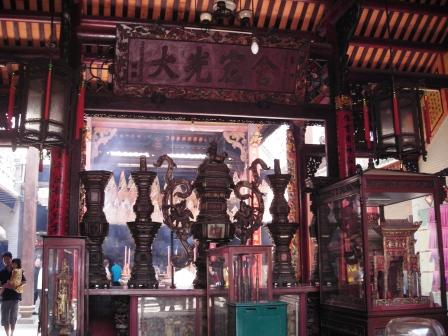 main hall of matsu temple cholon vietnam chinatown