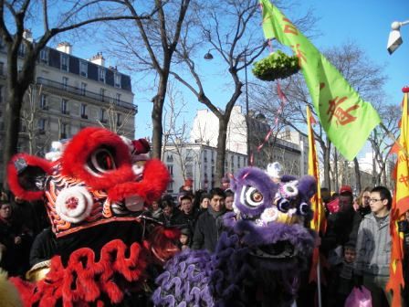 chinese new year at paris chinatown