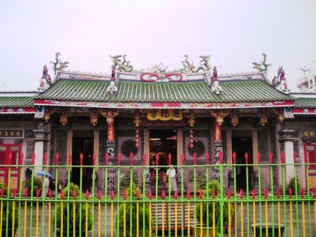 kheng hock keong mazu temple in yangon chinatown