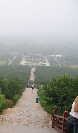 view from top of tomb