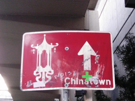 signpost to san francisco chinatown